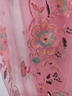 Pink Trendy Net Sequence Work Dupatta - Luxurion World
