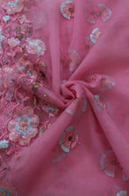 Pink Trendy Net Sequence Work Dupatta - Luxurion World