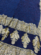 Stunning Blue Bandhani Georgette Dupatta for Elegant Attire - Luxurion World