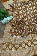 Stylish Mustard Yellow Bandhani Georgette Dupatta for Ethnic Look - Luxurion World