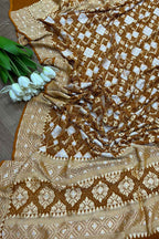 Stylish Mustard Yellow Bandhani Georgette Dupatta for Ethnic Look - Luxurion World