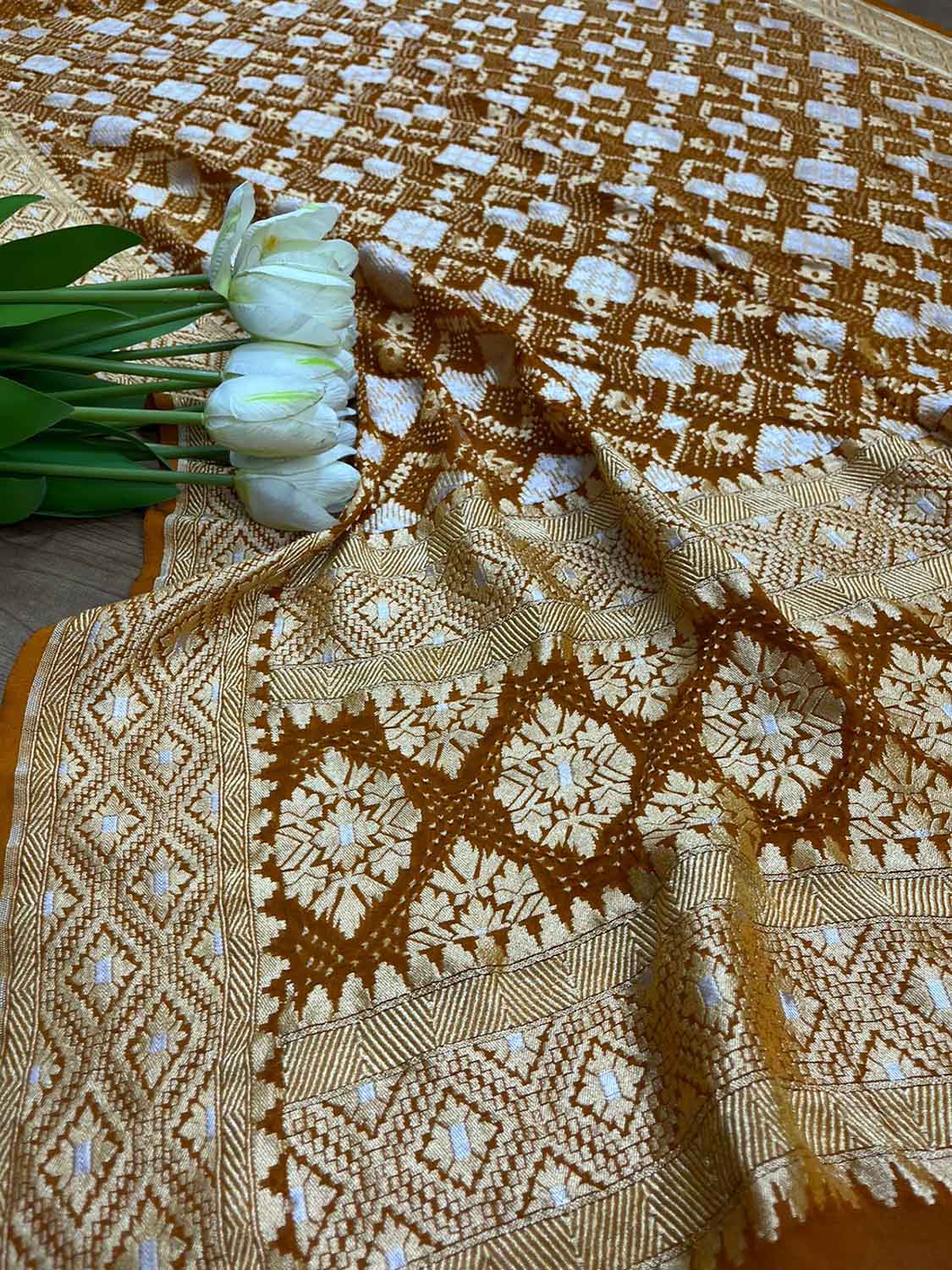 Stylish Mustard Yellow Bandhani Georgette Dupatta for Ethnic Look - Luxurion World