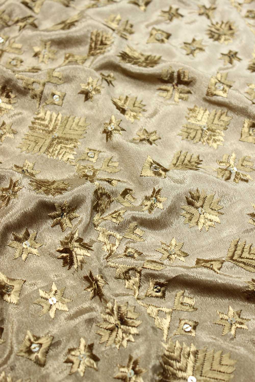 Pastel Embroidered Phulkari Chinon Dupatta - Luxurion World