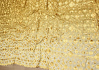 Yellow Embroidered Phulkari Chinon Dupatta - Luxurion World