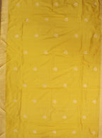 Pure Elegance: Stunning Yellow Handloom Banarasi Katan Silk Dupatta - Luxurion World