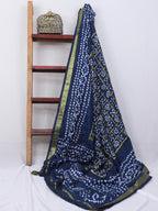 Blue Bandhani Silk Dupatta - Luxurion World