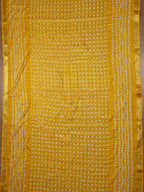 Yellow Bandhani Silk Dupatta - Luxurion World