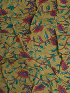 Stunning Yellow Pen Kalamkari Pure Silk Dupatta - Perfect for Any Occasion - Luxurion World