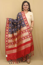 Timeless Blue Patola Silk Dupatta: Stunning Fashion Accessory - Luxurion World