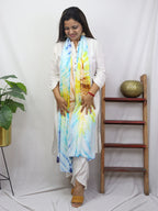 Multicolor Tie And Dye Chiffon Dupatta - Luxurion World