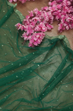 Green Trendy Net Sequins Work Dupatta - Luxurion World