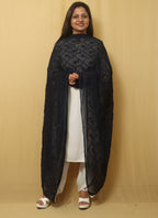 Stylish Blue Attire with Embroidered Georgette Dupatta - Luxurion World