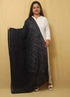 Stylish Blue Attire with Embroidered Georgette Dupatta - Luxurion World