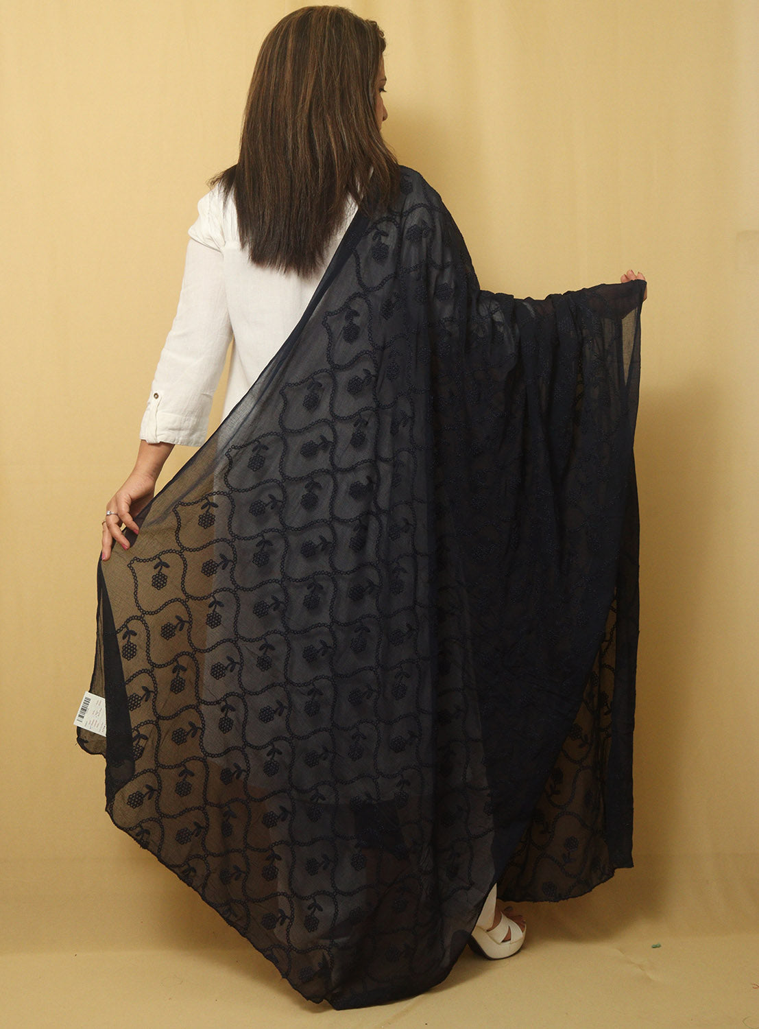 Stylish Blue Attire with Embroidered Georgette Dupatta - Luxurion World