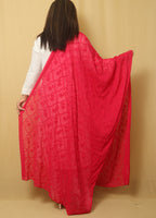 Get Trendy with Stylish Pink Georgette Dupatta and Embroidery - Luxurion World