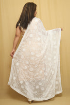 Dyeable Georgette Dupatta: Trendy Embroidery Fashion Must-Have - Luxurion World
