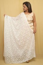 Dazzling Georgette Dupatta: Embroidered & Dyeable - A Must-Have! - Luxurion World