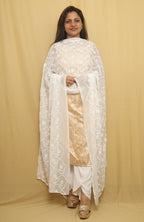 Dazzling Georgette Dupatta: Embroidered & Dyeable - A Must-Have! - Luxurion World