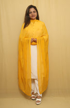 Sparkle in Style: Yellow Georgette Sequins Dupatta Shines Bright - Luxurion World
