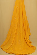 Sparkle in Style: Yellow Georgette Sequins Dupatta Shines Bright - Luxurion World