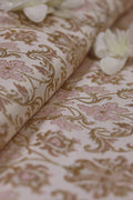 Pastel Banarasi Kimkhwab Silk Meenakari Fabric  ( 1 Mtr ) - Luxurion World