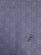 Purple Banarasi Brocade Silk Fabric (  1 Mtr ) - Luxurion World