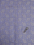 Purple Banarasi Brocade Silk Fabric (  1 Mtr ) - Luxurion World