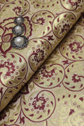 Pastel Banarasi Kimkhwab Silk Meenakari Fabric ( 1 Mtr ) - Luxurion World