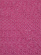 Stunning Pink Chikankari Georgette Fabric - 1 Mtr Embroidered - Luxurion World