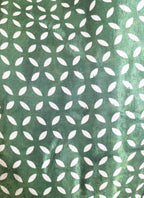 Green Digital Printed Gajji Silk Fabric ( 1 Mtr ) - Luxurion World