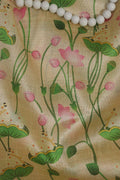 Pastel Pichwai Tussar Silk: Exquisite Digital Prints ( 1 Mtr ) - Luxurion World