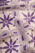 Off White Embroidered Kantha Cotton Blouse Piece Fabric ( 1 Mtr ) - Luxurion World