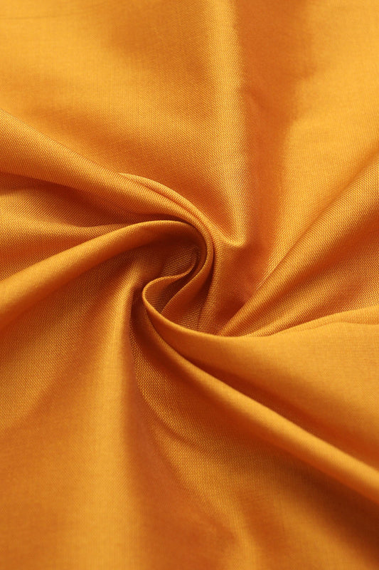 Yellow Plain Silk Fabric ( 1 Mtr ) - Luxurion World