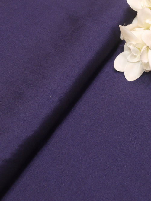 Blue Plain Silk Fabric ( 1 Mtr ) - Luxurion World