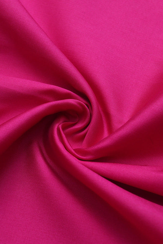 Pink Plain Silk Fabric ( 1 Mtr ) - Luxurion World