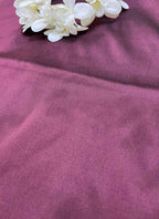 Wine Plain Silk Fabric ( 1 Mtr ) - Luxurion World