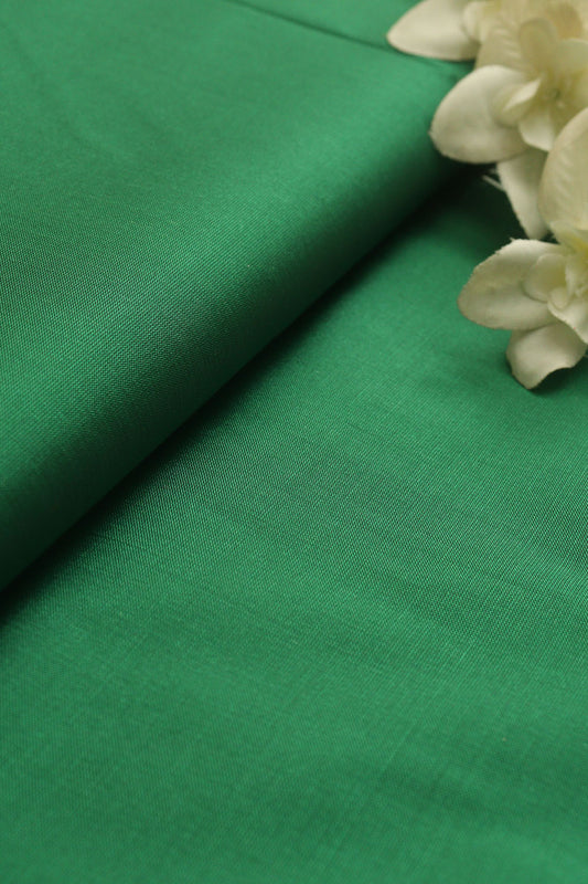 Green Plain Silk Fabric ( 1 Mtr )