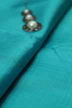 Blue Plain Pure Silk Fabric ( 1 Mtr ) - Luxurion World