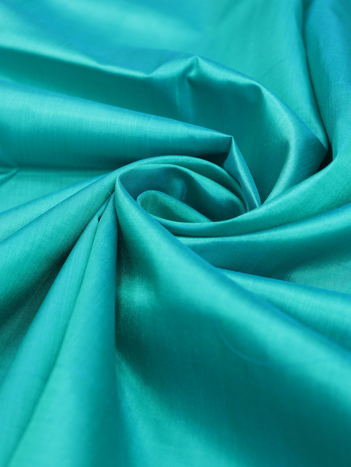 Blue Plain Pure Silk Fabric ( 1 Mtr ) - Luxurion World