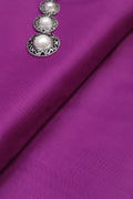 Purple Plain Pure Silk Fabric ( 1 Mtr ) - Luxurion World