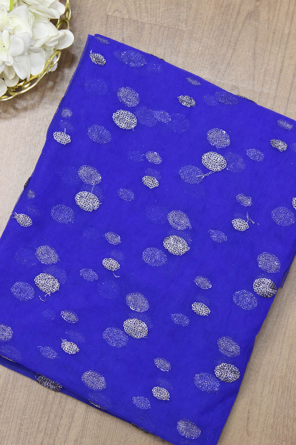 Blue Trendy Net Fabric ( 1 Mtr ) - Luxurion World