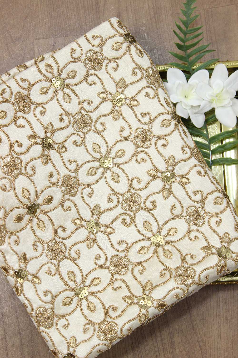 Pastel Trendy Raw Silk Fabric ( 1 Mtr ) - Luxurion World