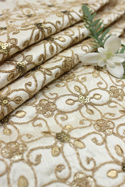 Pastel Trendy Raw Silk Fabric ( 1 Mtr ) - Luxurion World