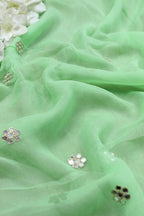 Green Trendy Chiffon Fabric ( 1 Mtr ) - Luxurion World