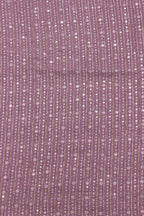 Purple Trendy Georgette Sequins Work Fabric (1 Mtrs) - Luxurion World