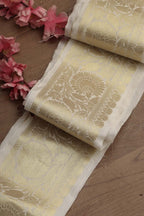 Dyeable Banarasi Silk Lace ( 0.75 MTR) - Luxurion World