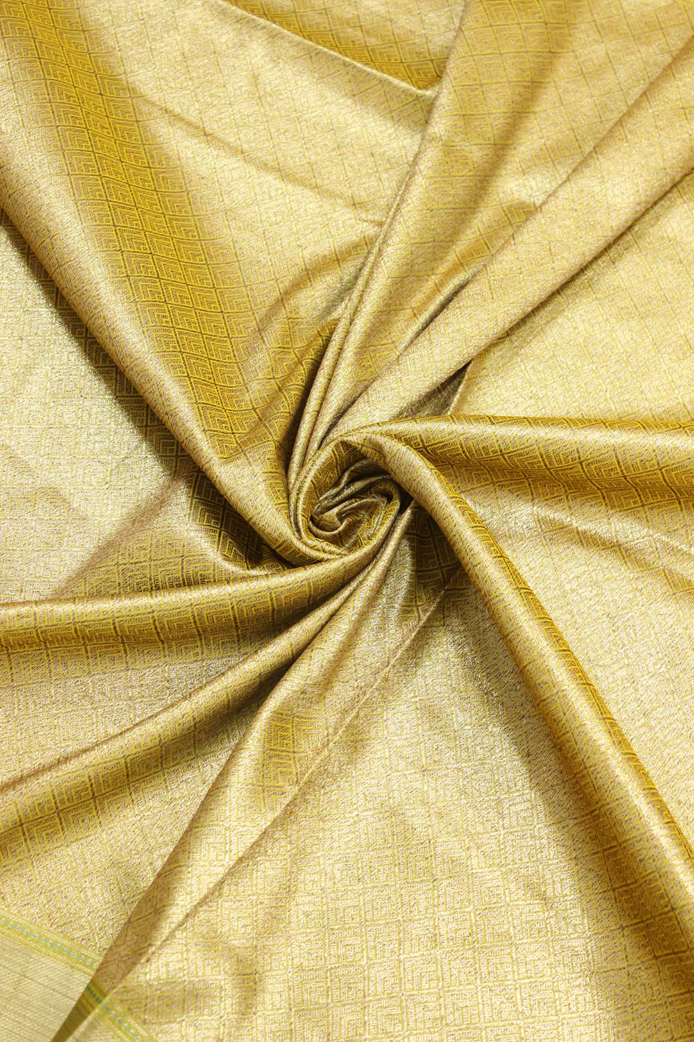 Shop Now for Yellow Banarasi Soft Silk Saree with Contrast Border - Latest Collection - Luxurion World