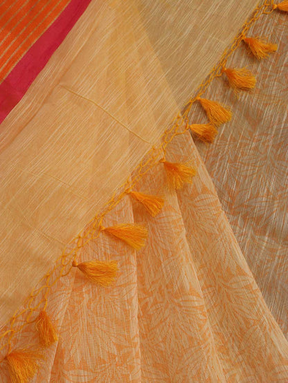 Stunning Yellow Banarasi Cotton Silk Saree - Perfect for Any Occasion!