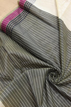 Stunning Off White Banarasi Cotton Silk Saree - Perfect for Any Occasion! - Luxurion World