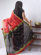 Stunning Red Bengal Cotton Saree for Traditional Look - Luxurion World